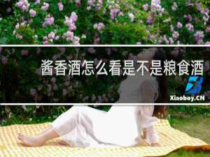 酱香酒怎么看是不是粮食酒