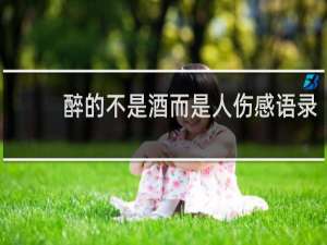 醉的不是酒而是人伤感语录