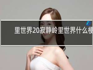 里世界 寂静岭里世界什么梗