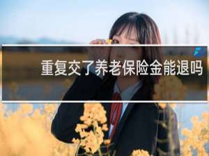 重复交了养老保险金能退吗