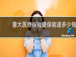 重大医疗保险退保能退多少钱