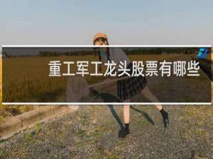 重工军工龙头股票有哪些