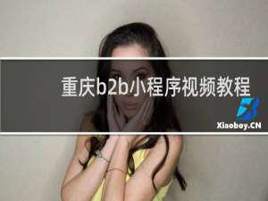 重庆b2b小程序视频教程