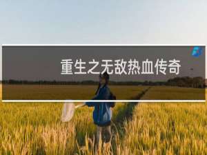 重生之无敌热血传奇