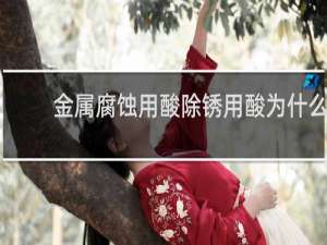 金属腐蚀用酸除锈用酸为什么