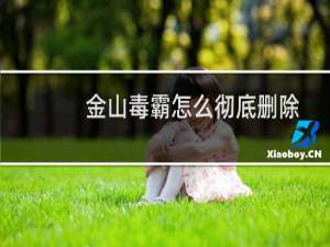 金山毒霸怎么彻底删除（金山毒）
