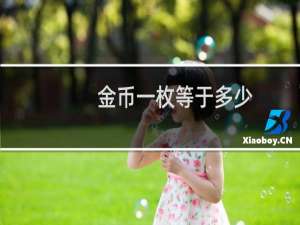 金币一枚等于多少
