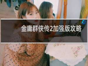 金庸群侠传2加强版攻略