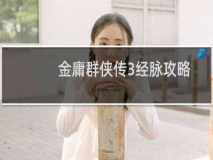 金庸群侠传3经脉攻略