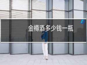 金樽酒多少钱一瓶