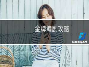 金牌编剧攻略
