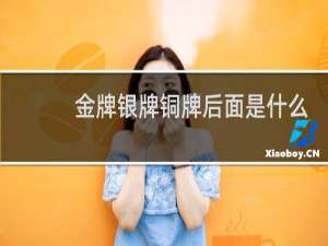 金牌银牌铜牌后面是什么牌