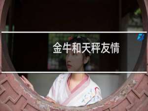 金牛和天秤友情