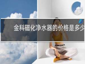 金科磁化净水器的价格是多少