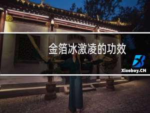 金箔冰激凌的功效