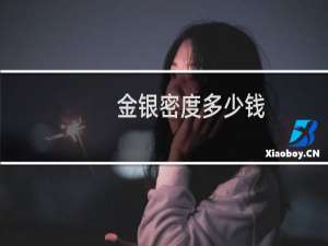 金银密度多少钱