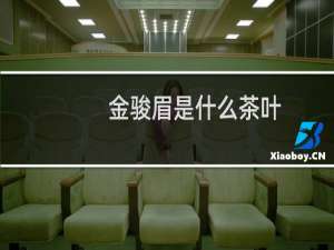 金骏眉是什么茶叶