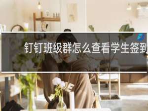 钉钉班级群怎么查看学生签到