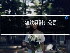 钕铁硼制造公司