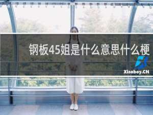 钢板45姐是什么意思什么梗