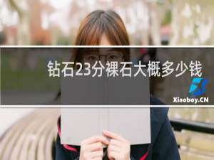 钻石23分裸石大概多少钱