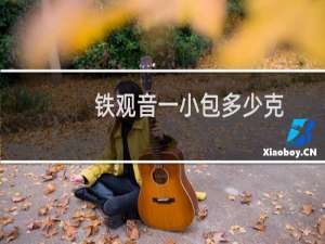 铁观音一小包多少克