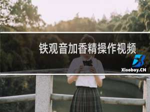 铁观音加香精操作视频