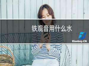 铁观音用什么水