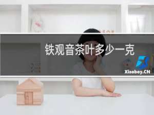 铁观音茶叶多少一克