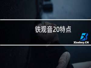 铁观音 特点