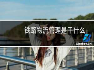 铁路物流管理是干什么