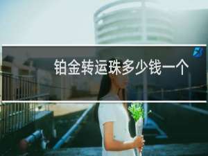 铂金转运珠多少钱一个