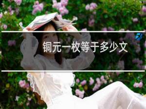铜元一枚等于多少文