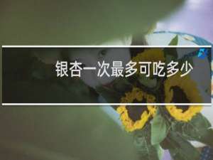 银杏一次最多可吃多少