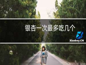 银杏一次最多吃几个