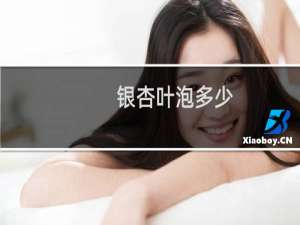 银杏叶泡多少