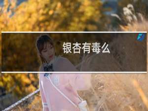 银杏有毒么