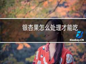 银杏果怎么处理才能吃