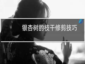 银杏树的枝干修剪技巧