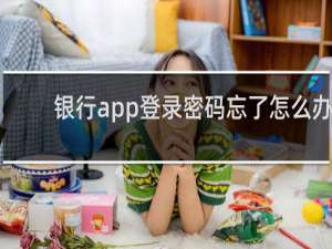 银行app登录密码忘了怎么办