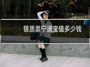 银质祟宁通宝值多少钱