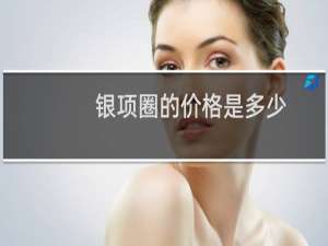 银项圈的价格是多少