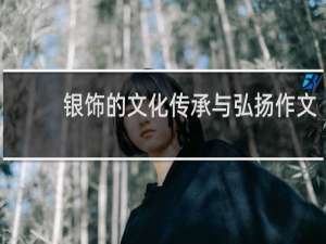 银饰的文化传承与弘扬作文