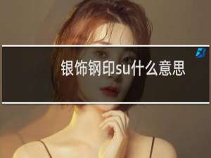 银饰钢印su什么意思