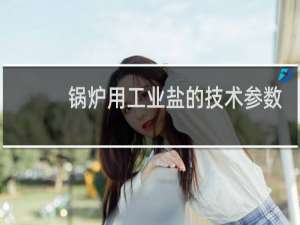 锅炉用工业盐的技术参数