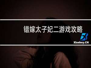 错嫁太子妃二游戏攻略