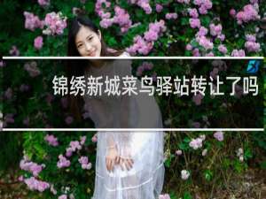 锦绣新城菜鸟驿站转让了吗