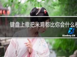 键盘上撒把米鸡都比你会什么梗