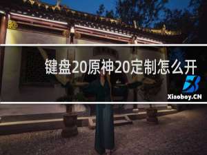 键盘 原神 定制怎么开