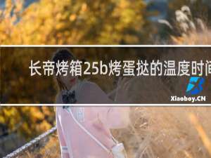 长帝烤箱25b烤蛋挞的温度时间